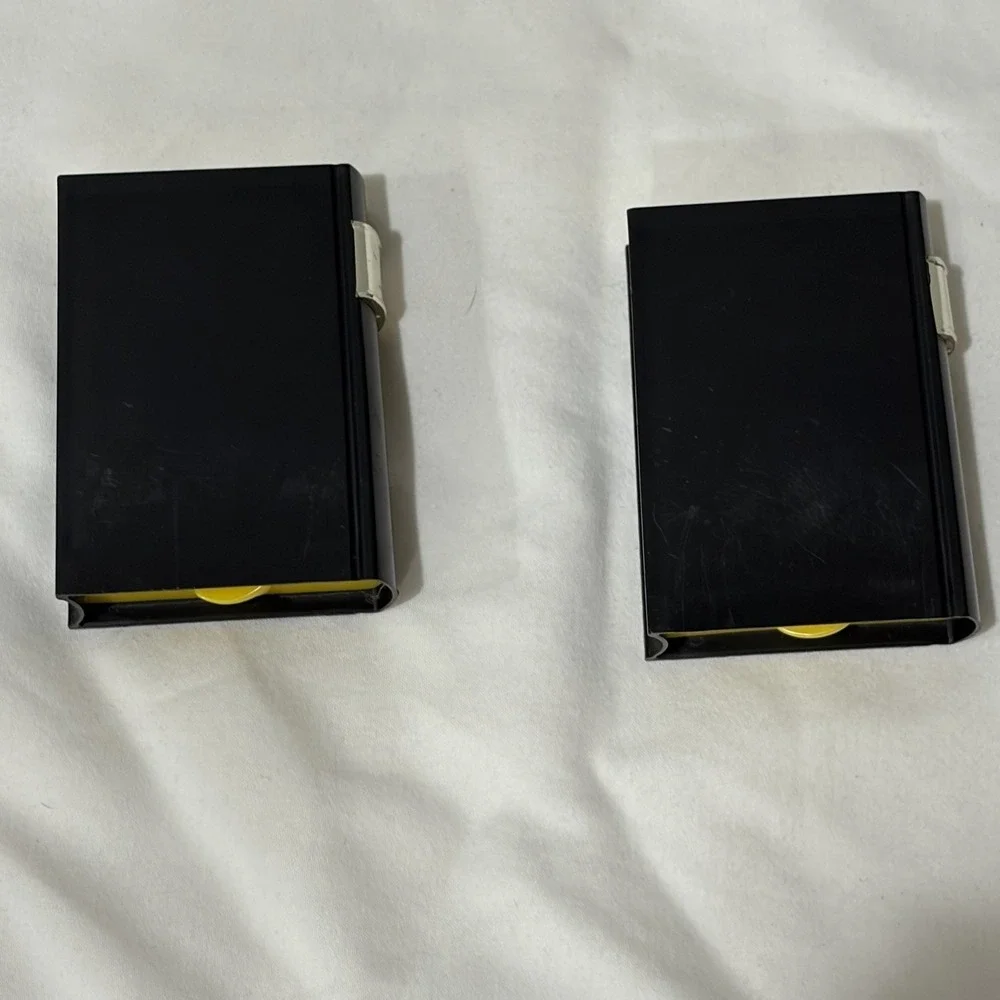 Vintage Plastic Black Books Salt & Pepper Shakers Kitchy 2.75